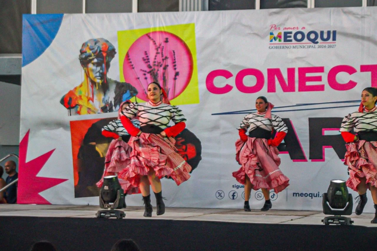 En Meoqui, brillaron más de 20 expresiones artísticas en el “Conectando Arte”