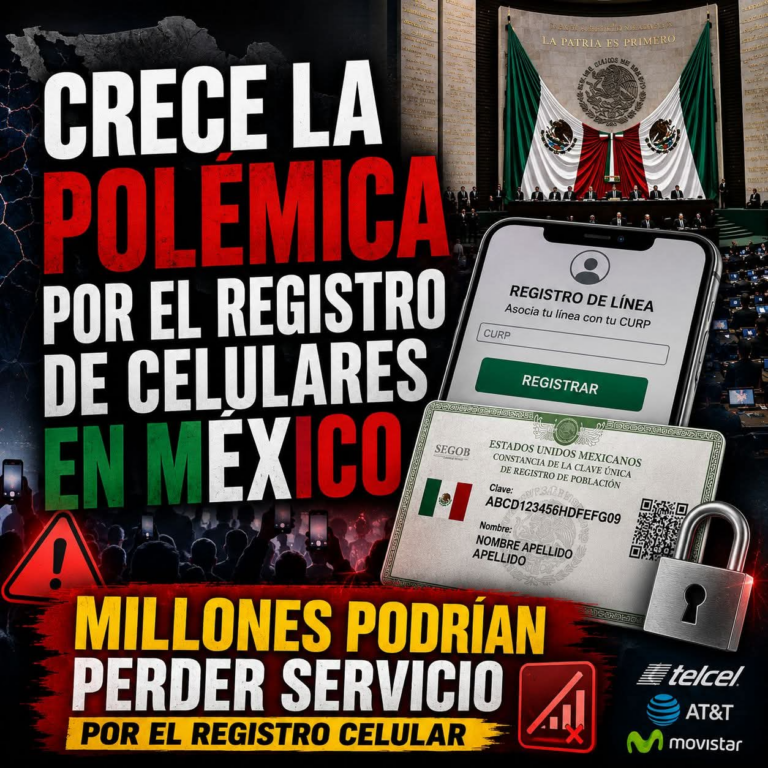 🚨📱 La polémica por el registro obligatorio de celulares en México sigue creciendo… y ahora millones de líneas podrían verse afectadas. 🇲🇽