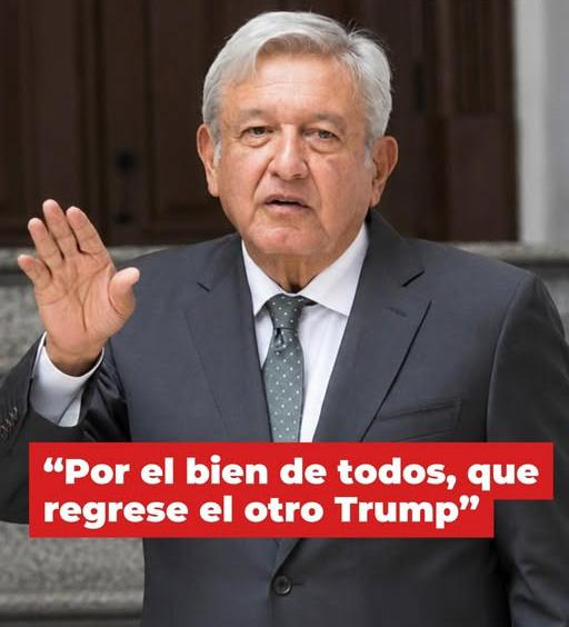 Aquí la carta completa de AMLO “Por el bien de todos, que regrese el otro Trump”, titula AMLO su publicación en la red social X, tras dirigir una carta pública en la que acusa a los “funcionarios de EU buscan debilitar a MORENA”.