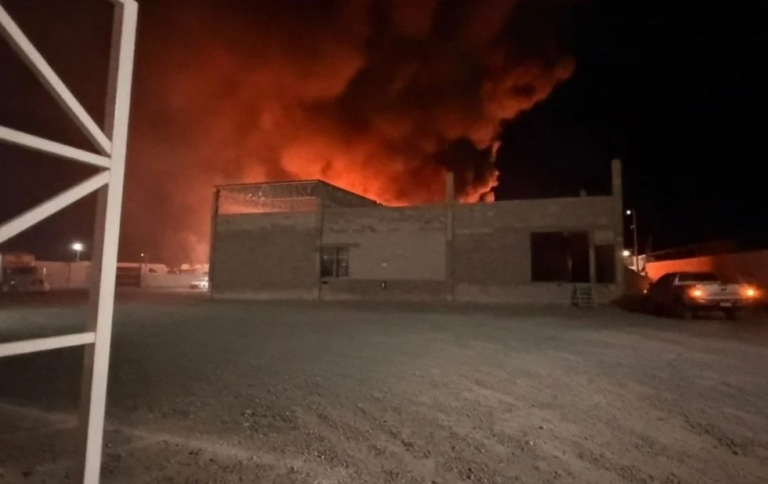 Fuego consume bodega de empresa recicladora