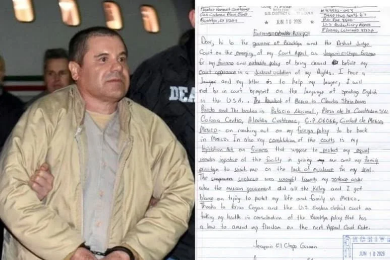 ‘El Chapo’ Guzmán pide intervención de Sheinbaum para ser extraditado a México