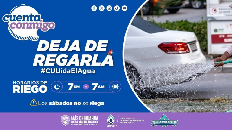 Piden a ciudadanía respetar los horarios de riego de jardines, árboles y plantas