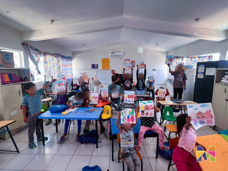Fomentan en Meoqui la Lectura con “Cuenta Cuentos” en escuela multigrado del Albergue de Jornaleros